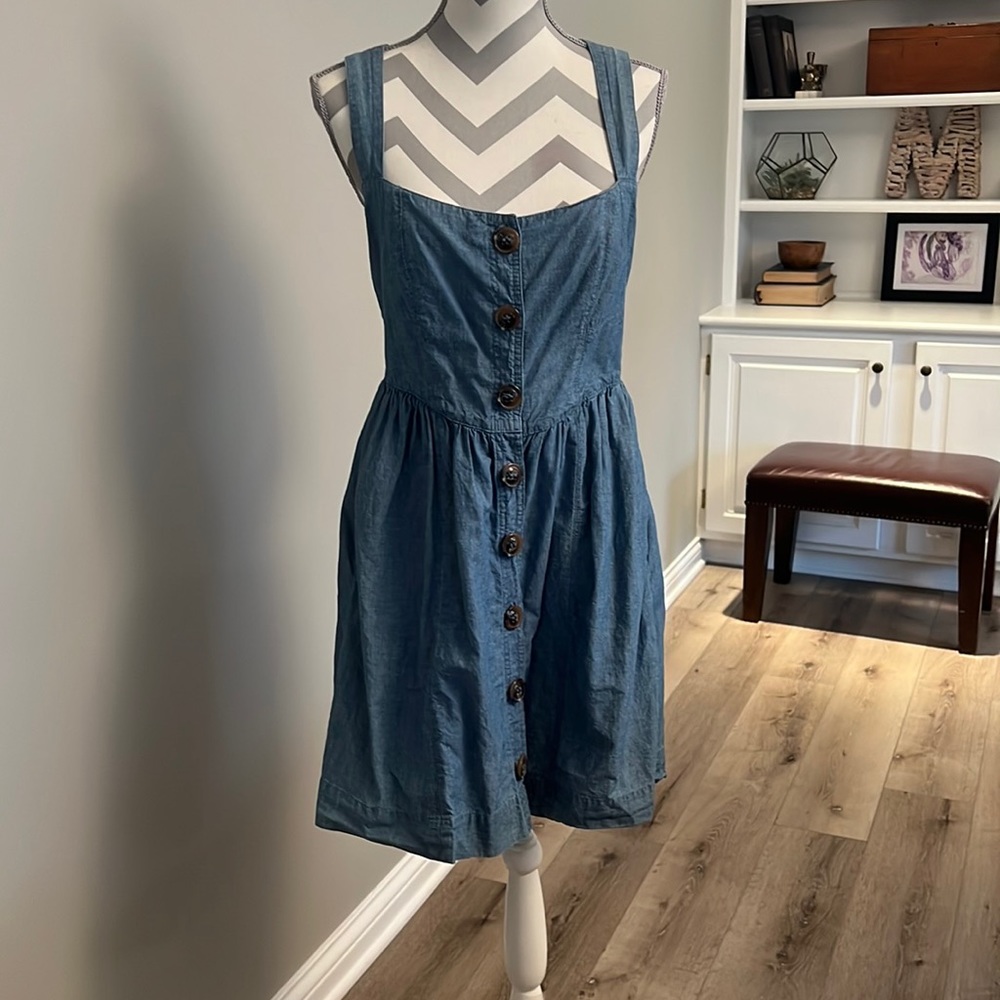Blue Jean button up dress